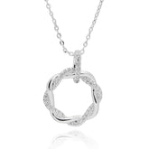 359120 TWISTED BLISS SP CIRCLE NECKLACE